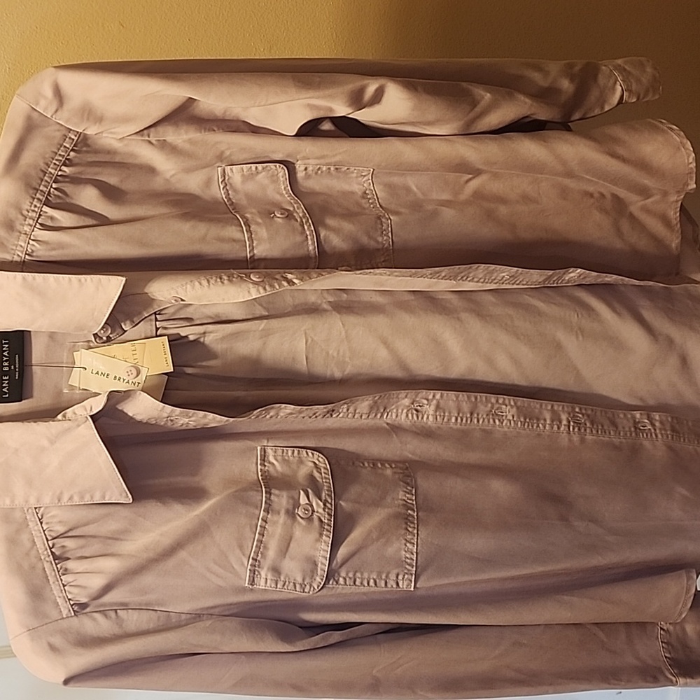 LaneBryant light purple dress shirt sz 16
